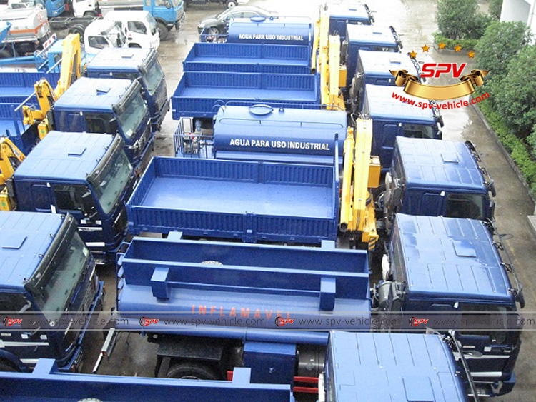 4X4 cranes,tankers to Mozambique - 14 units